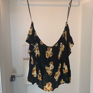 Forever 21 off the shoulder tulip back top